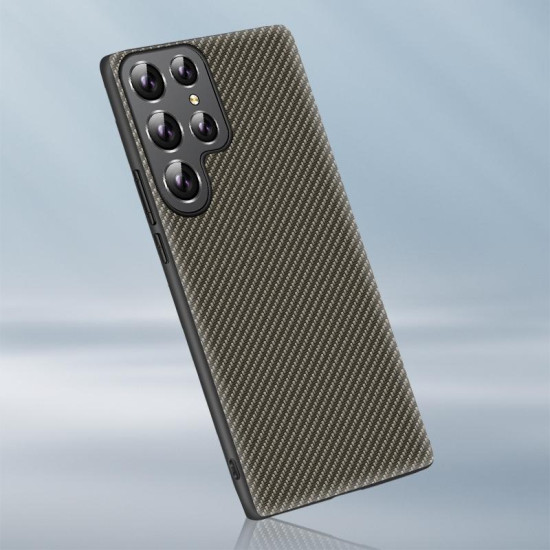 For Samsung Galaxy S24+ 5G Carbon Fiber Texture Printing Phone Case(Gold)