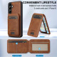 For Samsung Galaxy S24+ 5G LC.IMEEKE L3 Series Detachable RFID Card Bag Magsafe Phone Case(Brown)