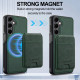 For Samsung Galaxy S24+ 5G LC.IMEEKE L3 Series Detachable RFID Card Bag Magsafe Phone Case(Green)