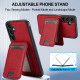 For Samsung Galaxy S24+ 5G LC.IMEEKE L3 Series Detachable RFID Card Bag Magsafe Phone Case(Red)