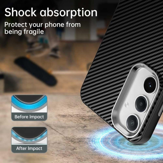 For Samsung Galaxy S24+ 5G Carbon Fiber Series IMD Phone Case(Black)