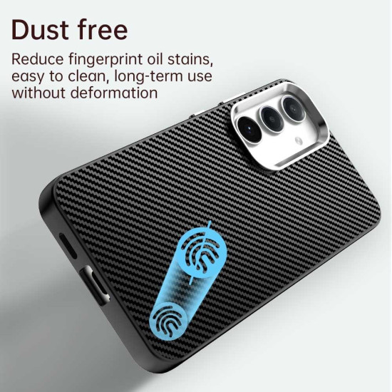 For Samsung Galaxy S24+ 5G Carbon Fiber Series IMD Phone Case(Black)