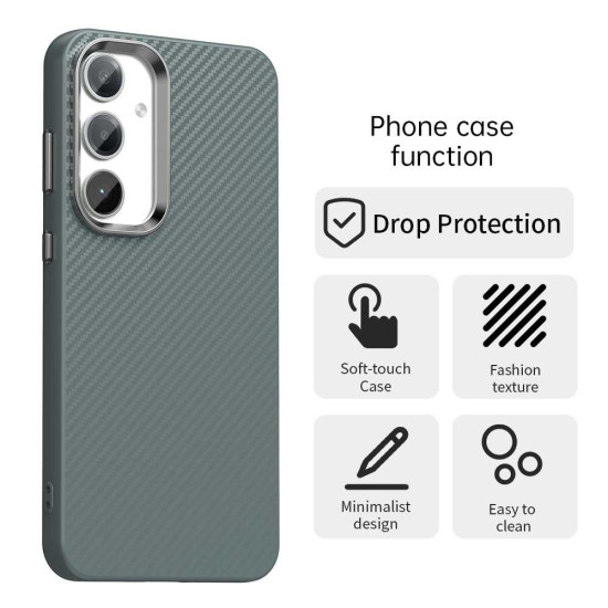 For Samsung Galaxy S24+ 5G Carbon Fiber Series IMD Phone Case(Grey)