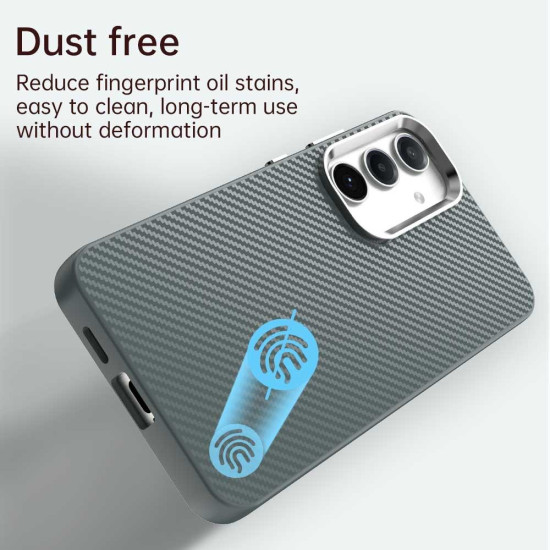 For Samsung Galaxy S24+ 5G Carbon Fiber Series IMD Phone Case(Grey)