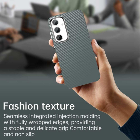 For Samsung Galaxy S24+ 5G Carbon Fiber Series IMD Phone Case(Grey)