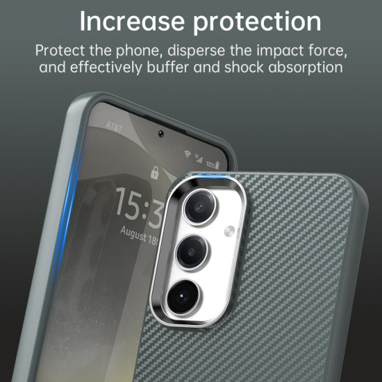 For Samsung Galaxy S24+ 5G Carbon Fiber Series IMD Phone Case(Grey)