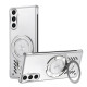 For Samsung Galaxy S24+ 5G Ice Sense Series Graphene Cooling MagSafe Holder Phone Case(Silver)