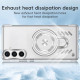 For Samsung Galaxy S24+ 5G Ice Sense Series Graphene Cooling MagSafe Holder Phone Case(Silver)