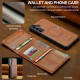 For Samsung Galaxy S24+ 5G LC.IMEEKE L5 Series Detachable RFID Card Bag Magsafe Phone Case(Brown)