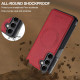 For Samsung Galaxy S24+ 5G LC.IMEEKE L5 Series Detachable RFID Card Bag Magsafe Phone Case(Red)
