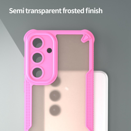 For Samsung Galaxy S24+ 5G Armor Glaze PC Hybrid TPU Phone Case(Pink)