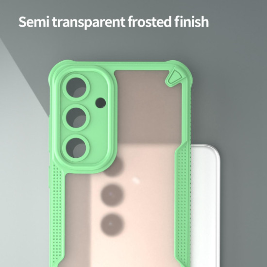 For Samsung Galaxy S24+ 5G Armor Glaze PC Hybrid TPU Phone Case(Green)