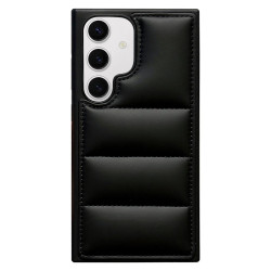 For Samsung Galaxy S24+ 5G Cotton Filling Eiderdown Airbag Phone Case(Black)