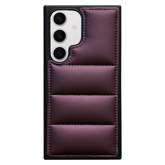 For Samsung Galaxy S24+ 5G Cotton Filling Eiderdown Airbag Phone Case(Purple)