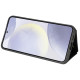 For Samsung Galaxy S24+ 5G Three Fold Card Bag Phone Case with Long Lanyard(Black)