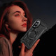 For Samsung Galaxy S24+ 5G Lens Holder MagSafe Phone Case(Black)