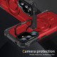 For Samsung Galaxy S24+ 5G Lens Holder MagSafe Phone Case(Red)