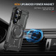 For Samsung Galaxy S24+ 5G Lens Holder MagSafe Phone Case(Grey)