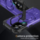 For Samsung Galaxy S24+ 5G Lens Holder MagSafe Phone Case(Purple)