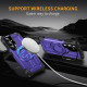 For Samsung Galaxy S24+ 5G Lens Holder MagSafe Phone Case(Purple)