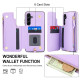 For Samsung Galaxy S24+ 5G Double Flap Zipper RFID Leather Phone Case with Short Lanyard(Light Purple)