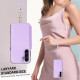 For Samsung Galaxy S24+ 5G Double Flap Zipper RFID Leather Phone Case with Short Lanyard(Light Purple)