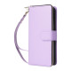 For Samsung Galaxy S24+ 5G Nine-card Slots Zipper Wallet Bag Leather Phone Case(Purple)