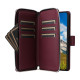 For Samsung Galaxy S24+ 5G Nine-card Slots Zipper Wallet Bag Leather Phone Case(Wine Red)