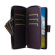 For Samsung Galaxy S24+ 5G Nine-card Slots Zipper Wallet Bag Leather Phone Case(Dark Purple)