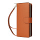 For Samsung Galaxy S24+ 5G Nine-card Slots Zipper Wallet Bag Leather Phone Case(Brown)