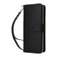 For Samsung Galaxy S24+ 5G Nine-card Slots Zipper Wallet Bag Leather Phone Case(Black)