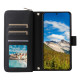 For Samsung Galaxy S24+ 5G Nine-card Slots Zipper Wallet Bag Leather Phone Case(Black)