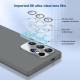 For Samsung Galaxy S24+ 5G Nano Lens Cover Liquid Silicone Phone Case(Titanium Blue)