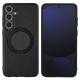For Samsung Galaxy S24+ 5G ViLi TCY Series Kevlar Leather Texture Rotating Holder Phone Case(Black)