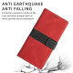 For Samsung Galaxy S24+ 5G Grid Stitching Leather Phone Case with Lanyard(Red)