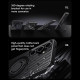 For Samsung Galaxy S24+ 5G Carbon Fiber MagSafe Phone Case with 360 Degree Rotating Holder(Black Gold)