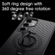 For Samsung Galaxy S24+ 5G Carbon Fiber MagSafe Phone Case with 360 Degree Rotating Holder(Black Silver)