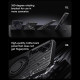 For Samsung Galaxy S23 5G Carbon Fiber MagSafe Phone Case with 360 Degree Rotating Holder(Black Grey)
