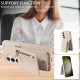 For Samsung Galaxy S24+ 5G Crossbody Lanyard Zipper Wallet Leather Phone Case(Beige)
