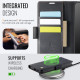 For Samsung Galaxy S23 5G AutSpace A11 Side Buckle MagSafe Magnetic RFID Phone Leather Case(Black)
