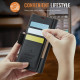 For Samsung Galaxy S23 5G AutSpace A11 Side Buckle MagSafe Magnetic RFID Phone Leather Case(Black)