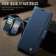 For Samsung Galaxy S24+ 5G AutSpace A11 Side Buckle MagSafe Magnetic RFID Phone Leather Case(Blue)