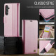 For Samsung Galaxy S24+ 5G AutSpace A11 Side Buckle MagSafe Magnetic RFID Phone Leather Case(Rose Gold)