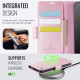 For Samsung Galaxy S24+ 5G AutSpace A11 Side Buckle MagSafe Magnetic RFID Phone Leather Case(Rose Gold)