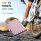 For Samsung Galaxy S24+ 5G AutSpace A11 Side Buckle MagSafe Magnetic RFID Phone Leather Case(Rose Gold)