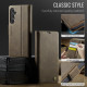 For Samsung Galaxy S24+ 5G AutSpace A11 Side Buckle MagSafe Magnetic RFID Phone Leather Case(Coffee)