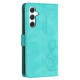 For Samsung Galaxy S24+ 5G Tulips Embossed Leather Phone Case with Lanyard(Green)