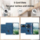For Samsung Galaxy S24+ 5G Tulips Embossed Leather Phone Case with Lanyard(Blue)
