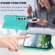 For Samsung Galaxy S23+ 5G Tulips Embossed Leather Phone Case with Lanyard(Green)