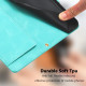 For Samsung Galaxy S23+ 5G Tulips Embossed Leather Phone Case with Lanyard(Green)